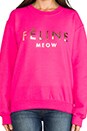 view 4 of 4 Sweat  Feline en Pink/Gold Foil in Pink & Gold Foil