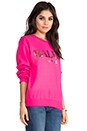 view 2 of 4 Ballin Sweatshirt in Hot Pink & Gold Foil in Hot Pink/Gold Foil