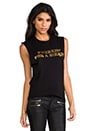 view 2 of 4 Twerkin' for a Birkin Muscle Tee en Black/Gold Foil in Black & Gold Foil