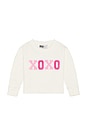 view 1 of 2 Kids Little Cassia Sweatshirt in Xoxo Cream