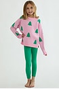 view 3 of 3 Kids Little Callie Sweater in Pink Christmas