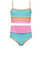 view 1 of 5 Kids Little Eva & Emmy Bikini Set in Crush