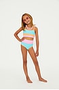 view 3 of 5 Kids Little Eva & Emmy Bikini Set in Crush