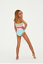 view 4 of 5 Kids Little Eva & Emmy Bikini Set in Crush