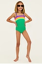 view 3 of 5 Kids Little Jessa One Piece in Technicolor Colorblock