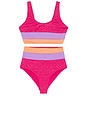 view 1 of 5 Kids Little Mackenzie Top & Heidi Bottom in Coral Bay Colorblock