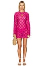 view 1 of 3 Goldie Dress in Bright Fuchsia