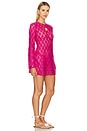 view 2 of 3 Goldie Dress in Bright Fuchsia