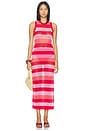 view 2 of 4 Holly Rose Dress in Ruby Stripe Crochet