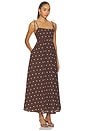view 2 of 3 Valory Maxi Dress in Brown Polka Dot
