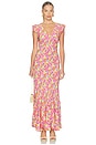 view 1 of 4 Elodie Dress in Neon Bouquet