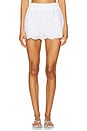 view 1 of 6 Aurelia Short in White Magnolia Eyelet