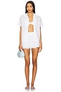view 5 of 6 Aurelia Short in White Magnolia Eyelet