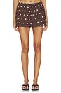 view 1 of 6 Birkley Short in Brown Polka Dot
