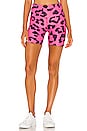 view 1 of 5 SHORT CYCLISTE in Pink Leopard