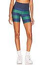 view 1 of 4 Bike Short in Verdant Rugby Stripe