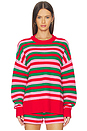 view 1 of 4 Callie Sweater in Ruby Stripe