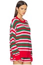 view 2 of 4 Callie Sweater in Ruby Stripe
