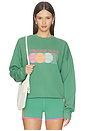 view 1 of 4 Devyn Oversized Sweatshirt in Rally Green