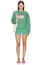 view 4 of 4 Devyn Oversized Sweatshirt in Rally Green