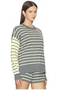 view 2 of 4 Callie Sweater in Butter Gray Stripe