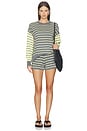 view 4 of 4 Callie Sweater in Butter Gray Stripe