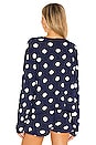 view 3 of 4 PULL BEACH in Navy Polka Dot