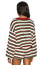 view 3 of 5 Ava Sweater in Festive Stripe