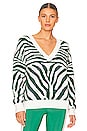 view 1 of 4 Joey Sweater in Verdant Zebra