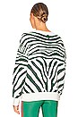 view 3 of 4 Joey Sweater in Verdant Zebra
