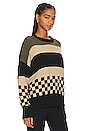 view 2 of 4 Callie Sweater in Taupe & Black Check