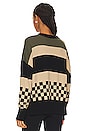 view 3 of 4 Callie Sweater in Taupe & Black Check