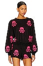 view 1 of 4 Ava Sweater in Bright Fuchsia Ghouls
