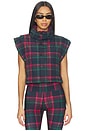 view 1 of 6 Canyon Puffer Vest in Ribbon Plaid