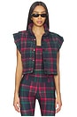 view 2 of 6 Canyon Puffer Vest in Ribbon Plaid