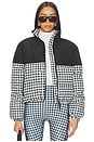 view 1 of 5 Jojo Puffer in Slate Gingham