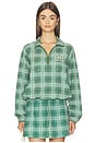 view 1 of 5 Atticus Pullover Jacket in Fairway Plaid