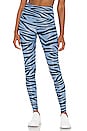 view 1 of 4 Ayla Legging in Slate Zebra