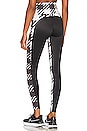 view 4 of 4 Legging con bloques de color in Houndstooth