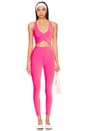 view 4 of 5 Tayler Cropped Legging in Sunset Two Tone Rib