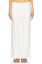 view 1 of 6 Amara Pant in White Linen