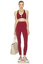 view 6 of 7 Nella Legging in Maroon Merlot Colorblock