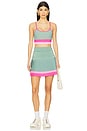 view 5 of 6 Gloria Skirt in Sage Bloom Colorblock
