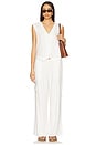 view 4 of 4 Darcy Vest in White Linen