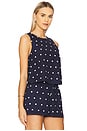 view 2 of 4 Dollie Sleeveless Top in Navy Polka Dot