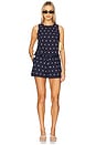 view 4 of 4 Dollie Sleeveless Top in Navy Polka Dot