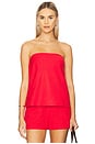 view 1 of 4 Celeste Sleeveless Top in Red