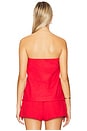 view 3 of 4 Celeste Sleeveless Top in Red