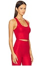 view 2 of 5 Yara Top in Red Shine Waffle