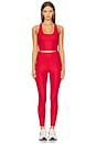 view 4 of 5 Yara Top in Red Shine Waffle